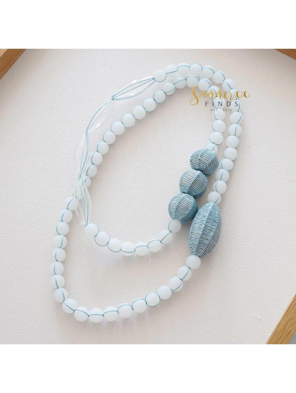 COS Frosted Glass Beaded Necklace